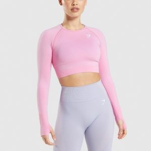 Gymshark vital 2.0 seamless long sleeve crop top